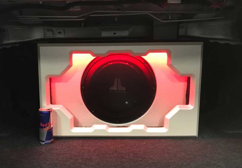 Sealed Custom Enclosure with RGB Lighting After